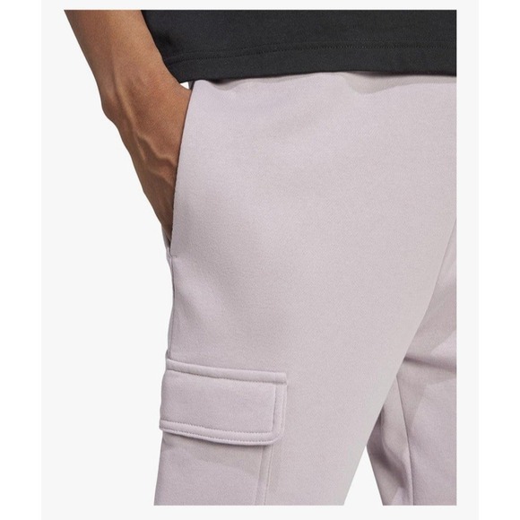 Adidas Men's 3XL Gray Fleece Cargo Jogger Pants Multi Sport‎ Relaxed Fit - Picture 4 of 7